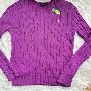 NWT Polo Ralph Lauren Cable Knit Sweater Size Large